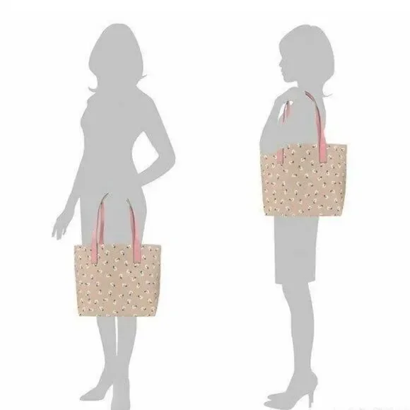 Reversible Kate Spade New York Floral Ditsy Tote With Matching Zipper Pouch NWOT - Picture 14 of 16